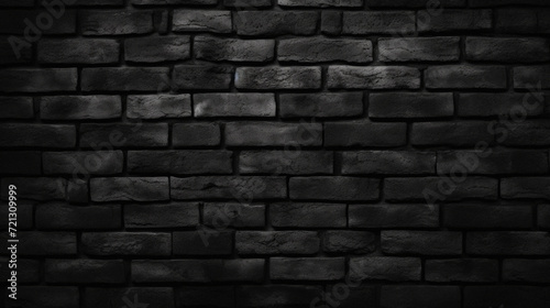Black brick wall texture background. Black and white brick wall texture background