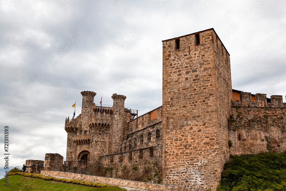 Templar castle of Ponferrada view from the street
