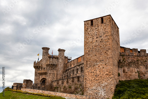 Templar castle of Ponferrada view from the street