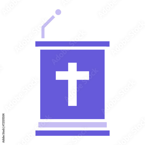 Pulpit Icon of Funeral iconset.