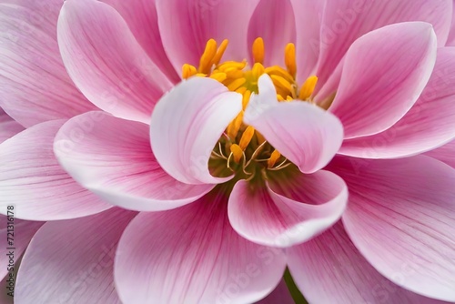 Pink flower close up of pink flower close up of pink and white dahlia © Waqasiii_Arts 