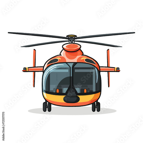 Helicopter Symmetrical Cartoon