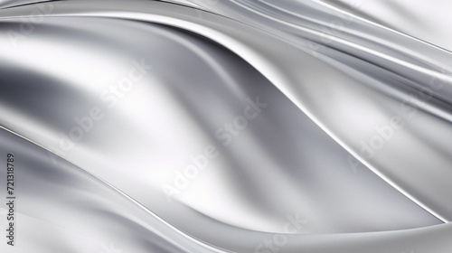 Abstract silver background with smooth lines. , 3 .
