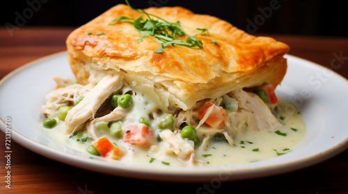 Delicious homemade chicken pot pie