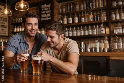 Allegria tra Amici- Momenti di Divertimento al Bar tra Birre e Risate photo