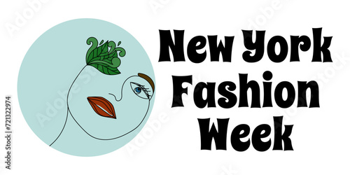 New York Fashion Week, idea for a poster, banner or postcard