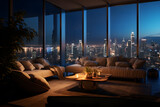 Lounge with Panoramic Views of the City