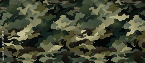 Military texture camouflage background on top view. photo