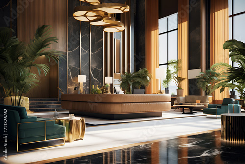 Luxurious Hotel Inspired Office Reception
