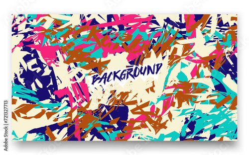 a colorful abstract painting with the wordkaruni
