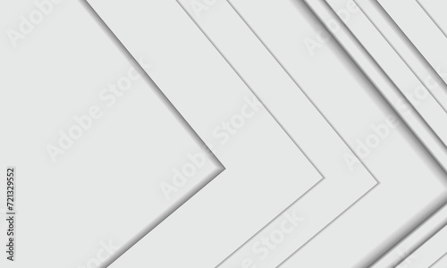 Vector illustration of gray and white advanced geometric technology abstract smooth background.