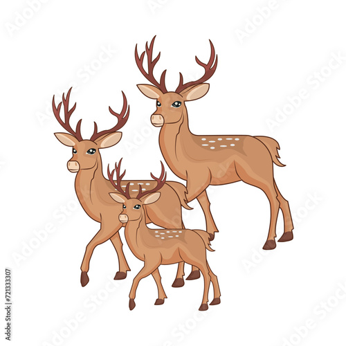 deer animal illustration © Sympnoiaicon