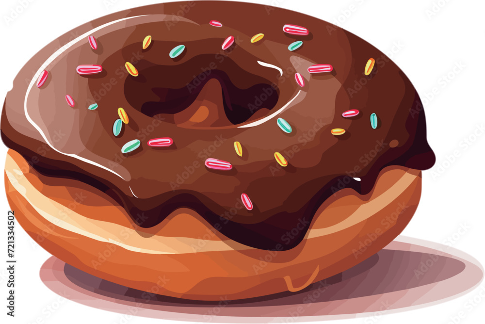 chocolate donut isolated on white chocolate donut isolated on white