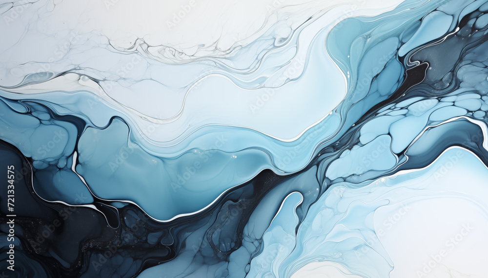 Obraz premium Abstract blue marble pattern texture for background