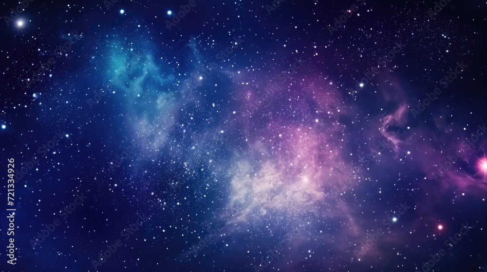 Naklejka premium Star field in space many light years far from the planet Earth .