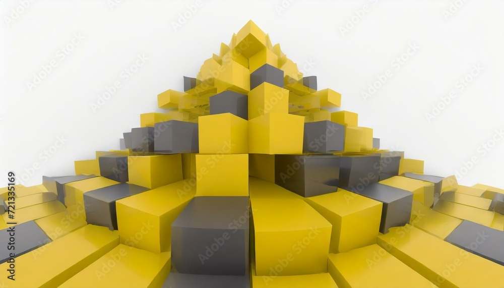 Squares in Harmony: Abstract 3D Rendering of Geometric Shapes in Modern Cube Design Squares in Harmony: Abstract 3D Rendering of Geometric Shapes in Modern Cube Design