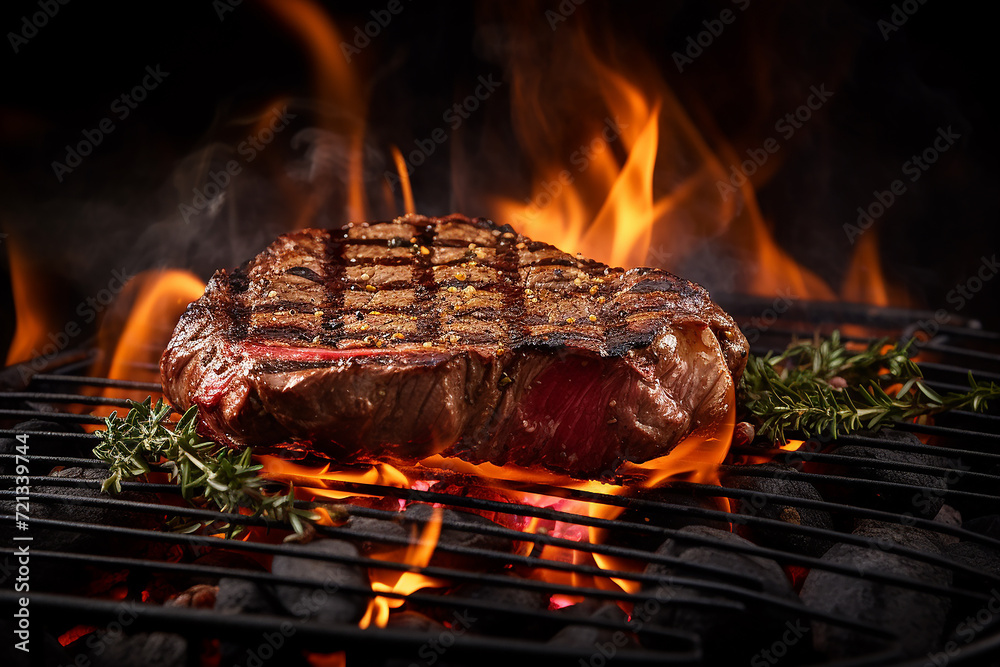 grilled steak, barbecue party, kebab