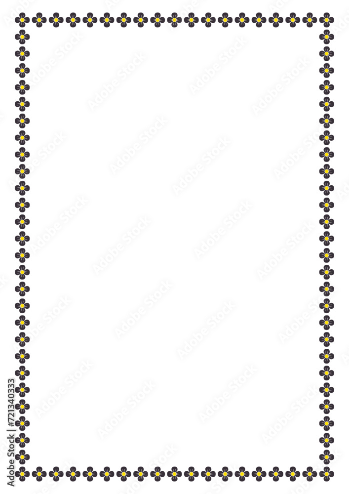 Vector Flower frame with space for your text or photo. Decorative Floral border frame. Vector Flower frame with space for your text or photo. Decorative Floral border frame.