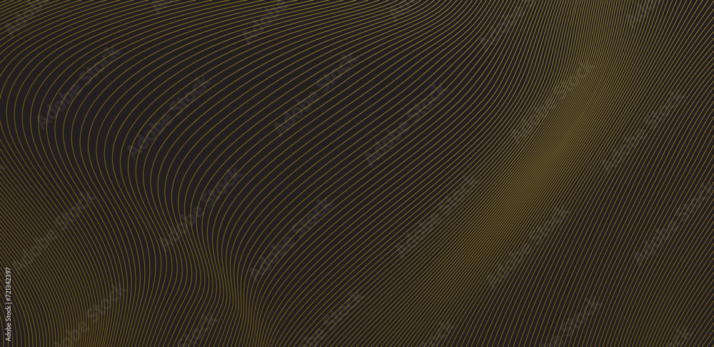 dynamic flowing wave lines, smooth curve gold gradient pattern. Vector illustration dynamic flowing wave lines, smooth curve gold gradient pattern. Vector illustration
