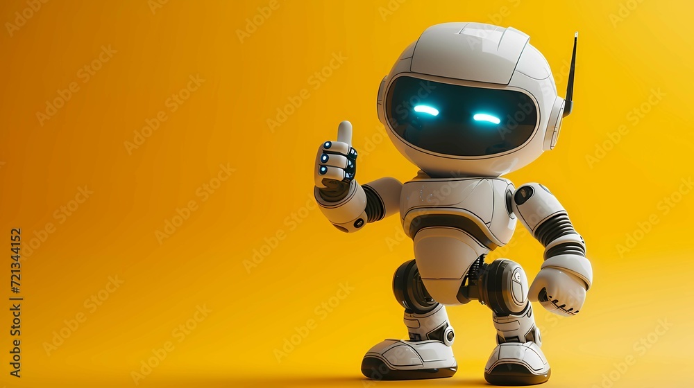 Tech-Friendly Feedback: Smiling Chatbot Gives Thumbs Up. Generative ai Tech-Friendly Feedback: Smiling Chatbot Gives Thumbs Up. Generative ai
