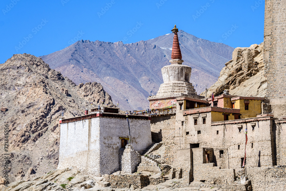 views of leh ladah city, india