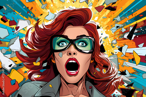 Comic Book Explosion: Embrace Drama through Pop Art