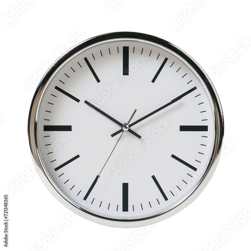 Modern wall clock isolated