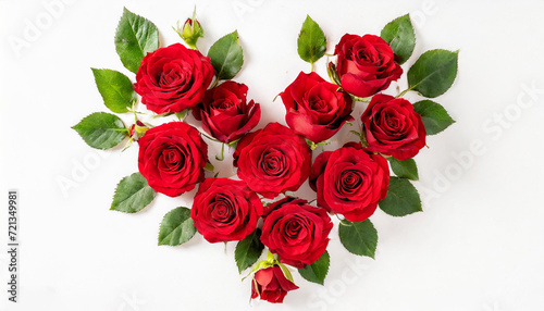 Heart shaped rose flower bouquet