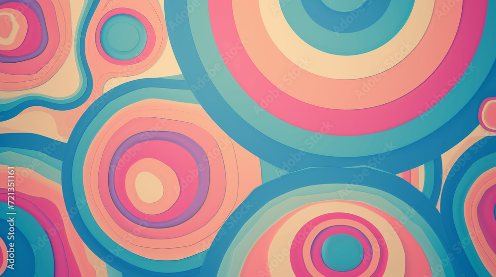 Blue & pink retro groovy background vector presentation design Blue & pink retro groovy background vector presentation design