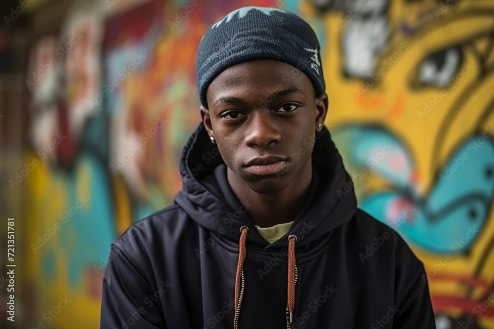 Created with generative ai portrait of nice pupil studying at secondary school or college