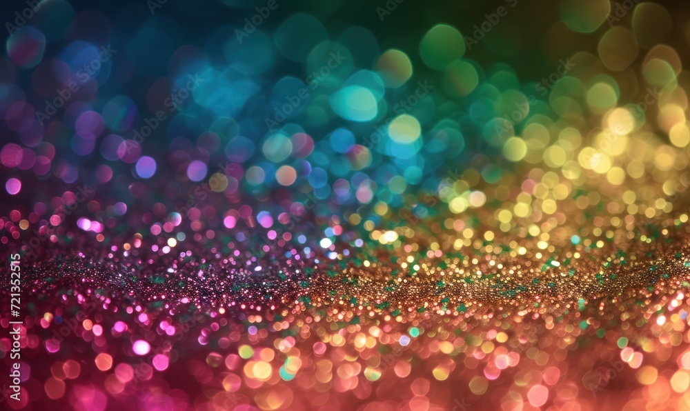 Colorful glitter texture background. Abstract multicolored bokeh.