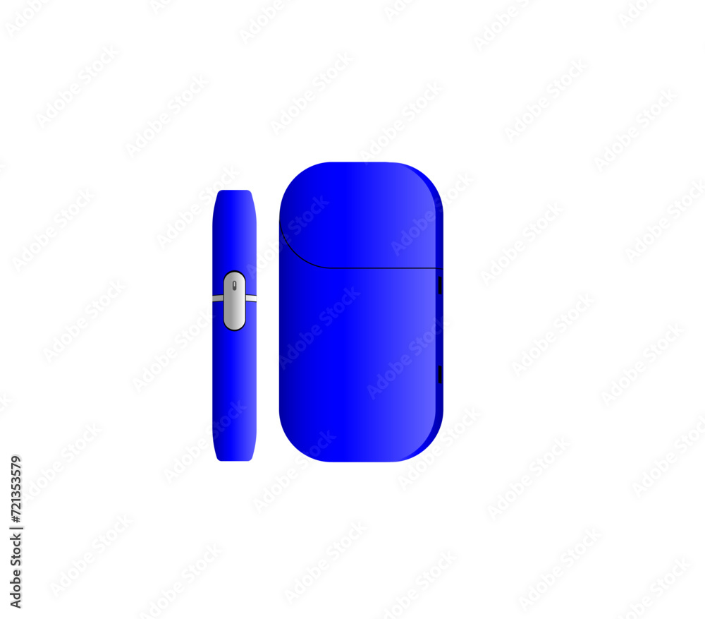 Vector illustration of a portable device for smoking tobacco Vector illustration of a portable device for smoking tobacco