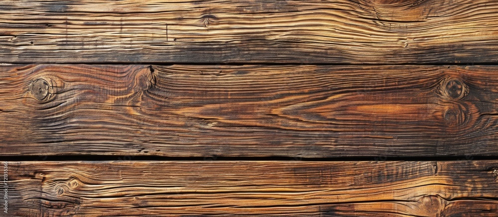 The worn brown wood surface displays a rustic texture, reflecting its age and creating a nostalgic background. The worn brown wood surface displays a rustic texture, reflecting its age and creating a nostalgic background.