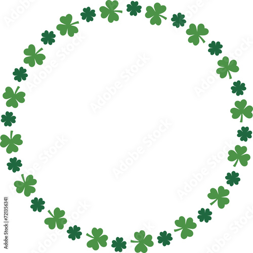 St Patrick Lucky Grass Wreath.St Patrick round frame.