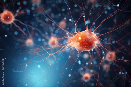 Close-Up of Cell Phone With Numerous Wires for Enhanced Functionality and Connectivity, Nervous system in the human brain is powered by artificial intelligence, AI Generated
