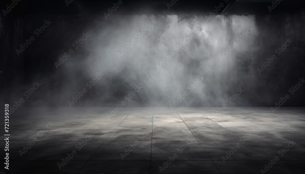 Background of an empty dark room. Empty walls, lights, smoke, Abstract light in a dark empty street with smoke. Dark street, night smog and smoke. Background of an empty dark room. Empty walls, lights, smoke, Abstract light in a dark empty street with smoke. Dark street, night smog and smoke.