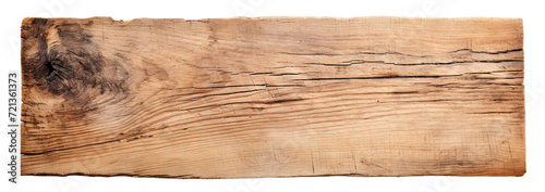 Rough wooden plank cut out