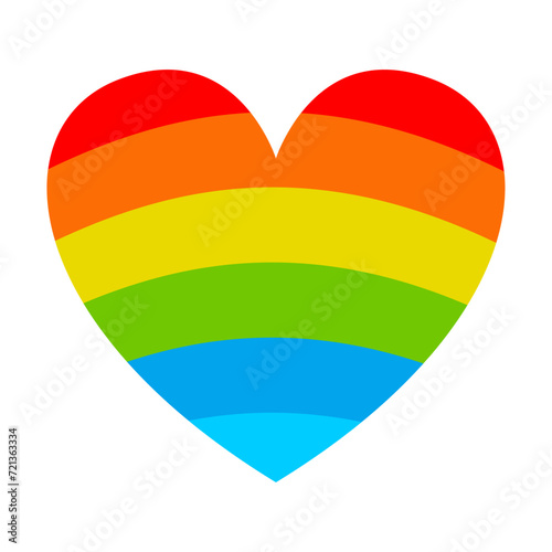 Free Download Vector illustration of rainbow icon - GFXLoad