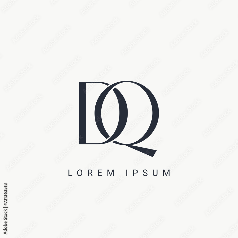 Initial DQ and QD modern monogram and elegant logo design, Professional Letters Vector Icon Logo on background. Initial DQ and QD modern monogram and elegant logo design, Professional Letters Vector Icon Logo on background.