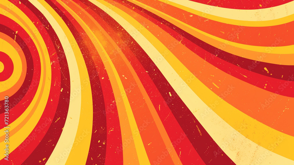Red & yellow retro groovy background vector presentation design Red & yellow retro groovy background vector presentation design