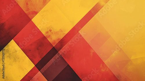 Red & yellow geometric background vector presentation design. PowerPoint and Business background.