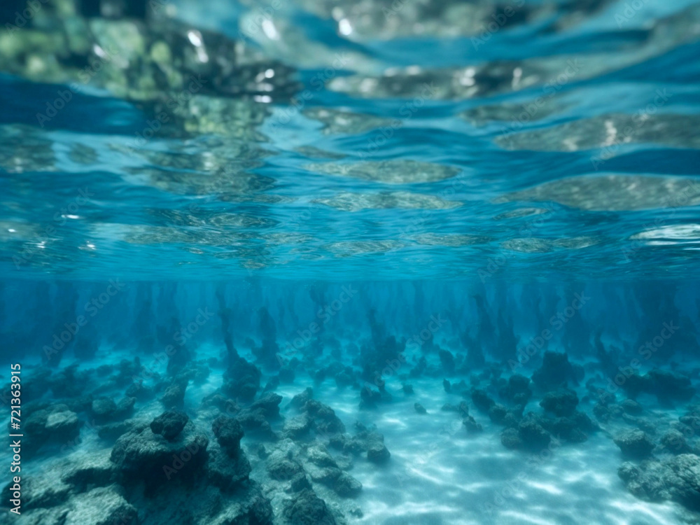 Sea bottom of transparent water. Sea bottom of transparent water.
