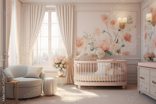 Nursery room with a French Country touch