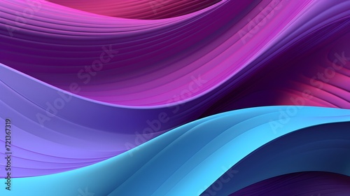 Purple and Turquoise Abstract 3D Background.