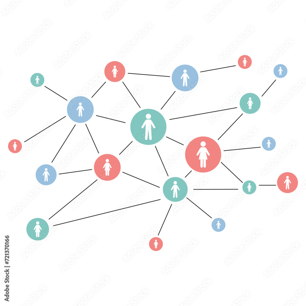 the connection of business team, the network of internet, web connected with the dot, the social media sign for communication the connection of business team, the network of internet, web connected with the dot, the social media sign for communication