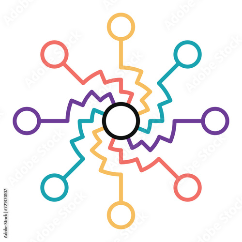 the connection of business team, the network of internet, web connected with the dot, the social media sign for communication