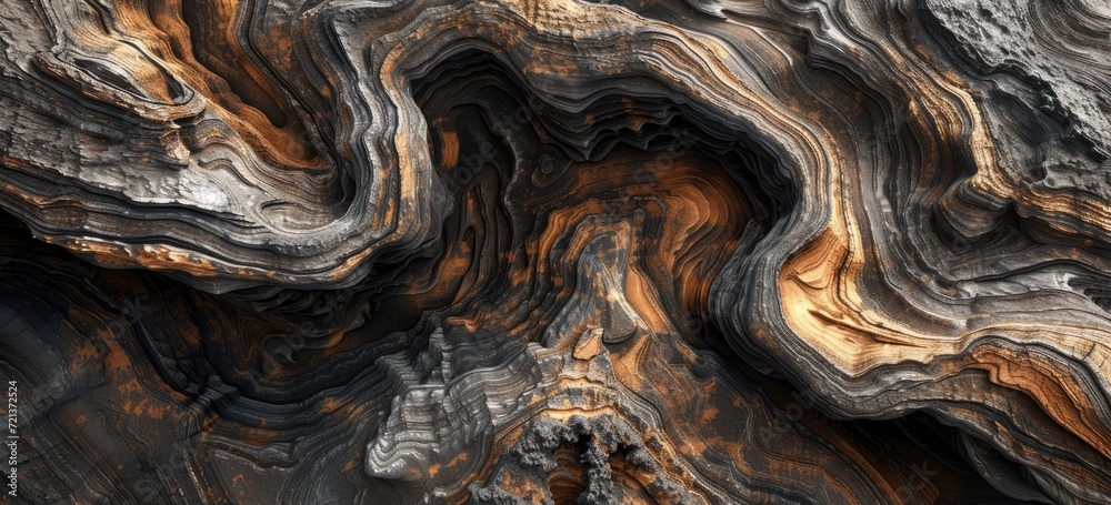 Organic patterns present in the texture of wood. Organic patterns present in the texture of wood.