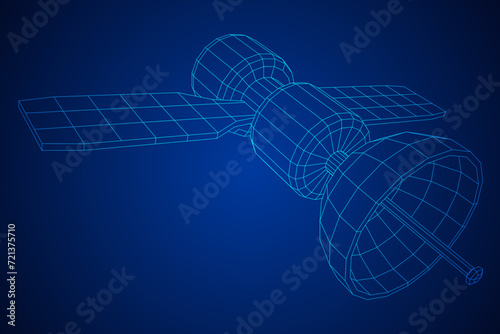 Space station communications satellite.