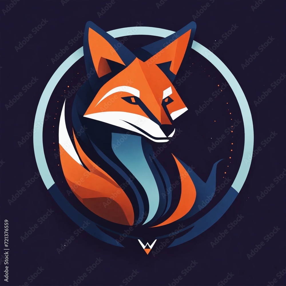 Obraz premium flat vector logo of animal 
