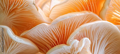The intricate texture of mushrooms forms an enchanting wallpaper backdrop.
